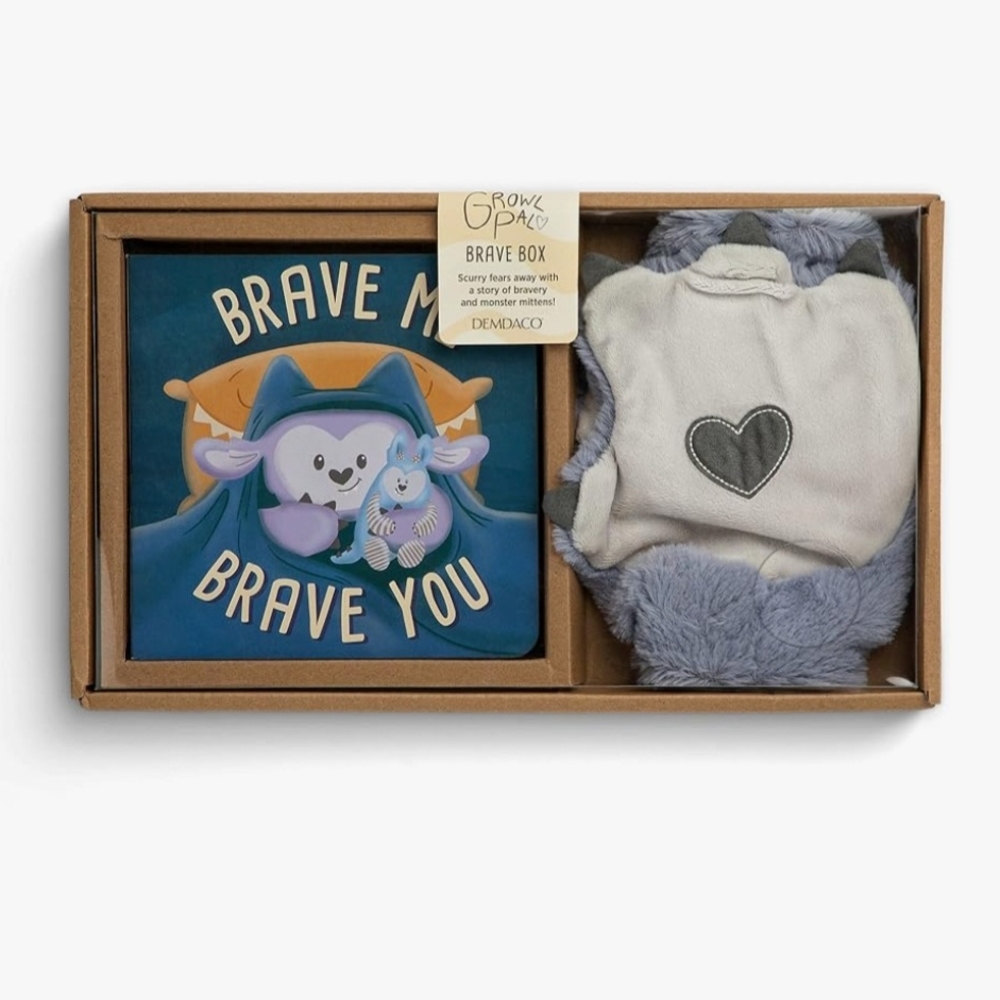 Demdaco Brave Box Set with Mittens and Book